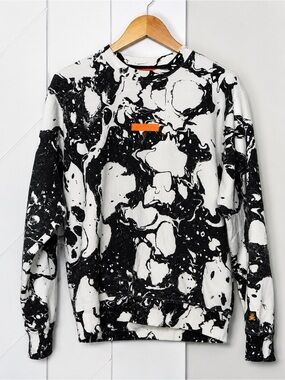 Teddy Fresh x Myfawnwy Marble Crewneck Sweatshirt Unisex XS